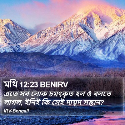 মথি 12:23 BENIRV Bible Verse Image