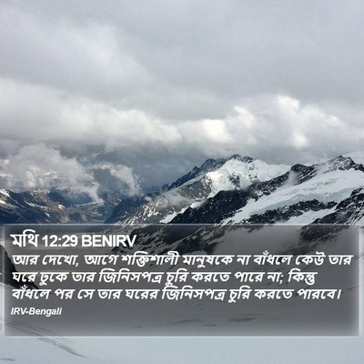 মথি 12:29 BENIRV Bible Verse Image