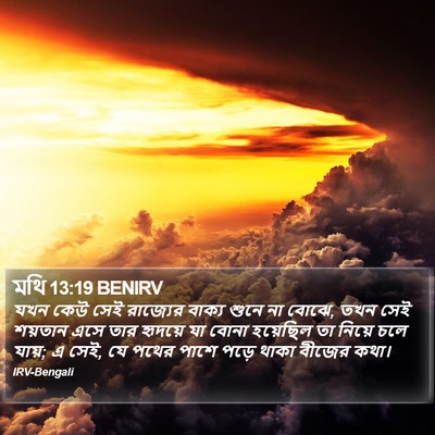 মথি 13:19 BENIRV Bible Verse Image