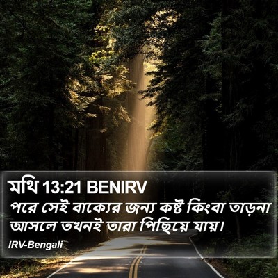 মথি 13:21 BENIRV Bible Verse Image