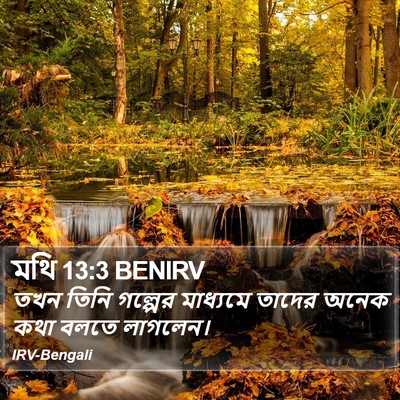 মথি 13:3 BENIRV Bible Verse Image