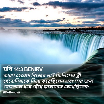 মথি 14:3 BENIRV Bible Verse Image