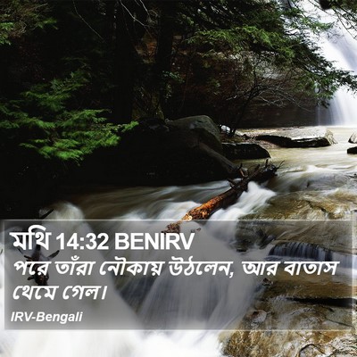 মথি 14:32 BENIRV Bible Verse Image