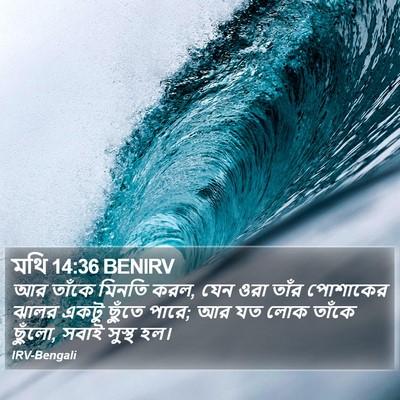 মথি 14:36 BENIRV Bible Verse Image