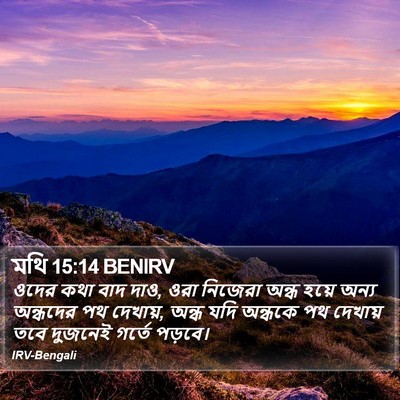 মথি 15:14 BENIRV Bible Verse Image