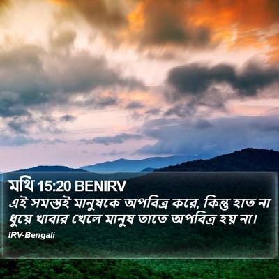 মথি 15:20 BENIRV Bible Verse Image