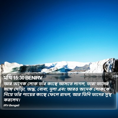 মথি 15:30 BENIRV Bible Verse Image