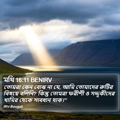 মথি 16:11 BENIRV Bible Verse Image
