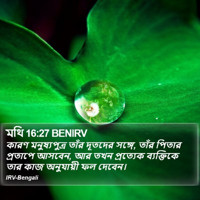 মথি 16:27 BENIRV Bible Verse Image