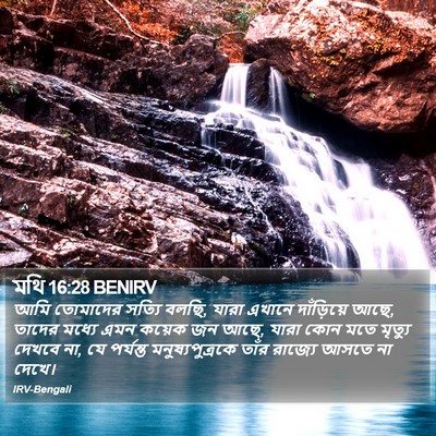 মথি 16:28 BENIRV Bible Verse Image