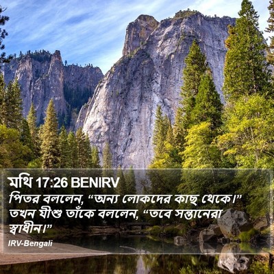 মথি 17:26 BENIRV Bible Verse Image