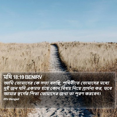 মথি 18:19 BENIRV Bible Verse Image