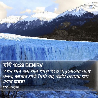 মথি 18:29 BENIRV Bible Verse Image
