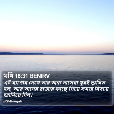 মথি 18:31 BENIRV Bible Verse Image