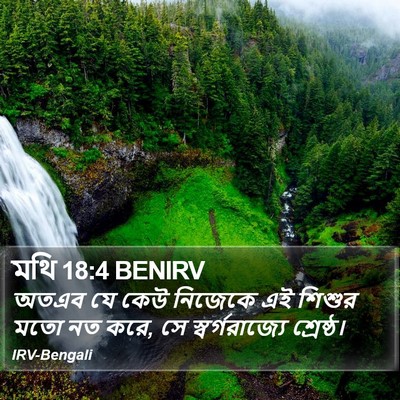 মথি 18:4 BENIRV Bible Verse Image