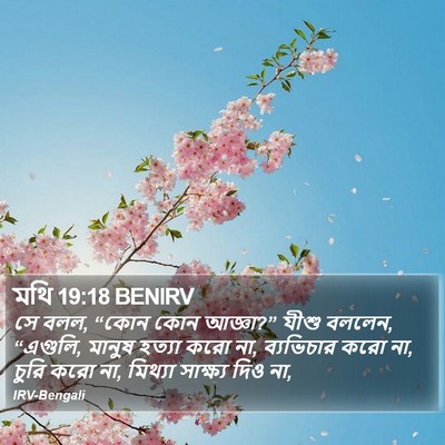 মথি 19:18 BENIRV Bible Verse Image