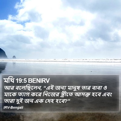 মথি 19:5 BENIRV Bible Verse Image