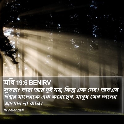 মথি 19:6 BENIRV Bible Verse Image