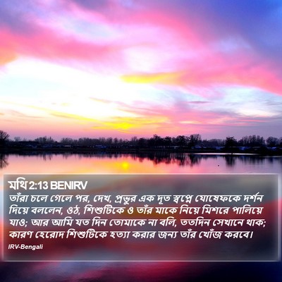 মথি 2:13 BENIRV Bible Verse Image