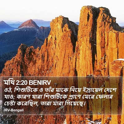 মথি 2:20 BENIRV Bible Verse Image