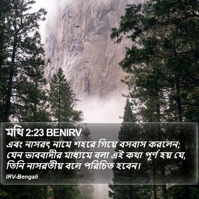 মথি 2:23 BENIRV Bible Verse Image