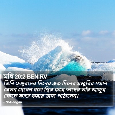 মথি 20:2 BENIRV Bible Verse Image