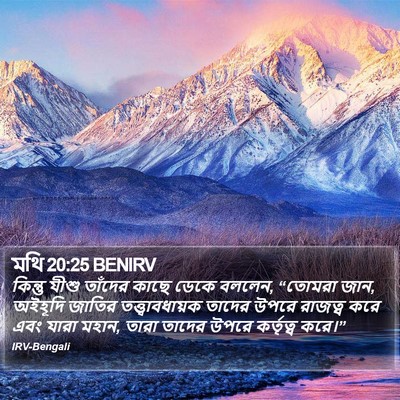মথি 20:25 BENIRV Bible Verse Image