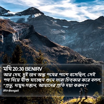 মথি 20:30 BENIRV Bible Verse Image