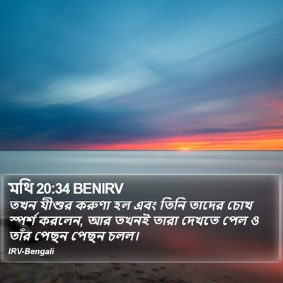 মথি 20:34 BENIRV Bible Verse Image