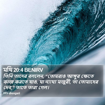মথি 20:4 BENIRV Bible Verse Image