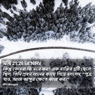 মথি 21:28 BENIRV Bible Verse Image