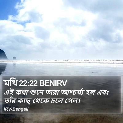 মথি 22:22 BENIRV Bible Verse Image
