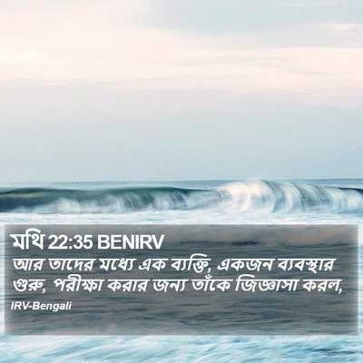 মথি 22:35 BENIRV Bible Verse Image