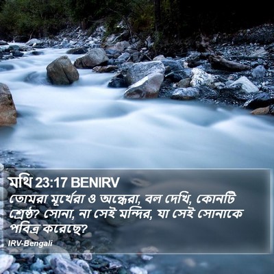 মথি 23:17 BENIRV Bible Verse Image