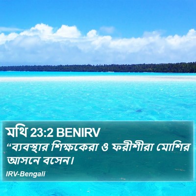 মথি 23:2 BENIRV Bible Verse Image