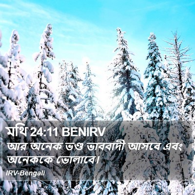 মথি 24:11 BENIRV Bible Verse Image