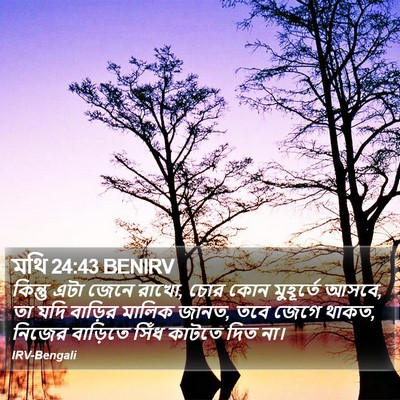 মথি 24:43 BENIRV Bible Verse Image
