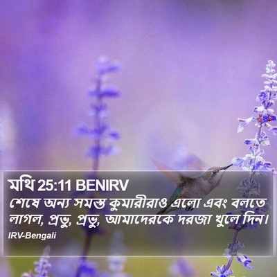 মথি 25:11 BENIRV Bible Verse Image