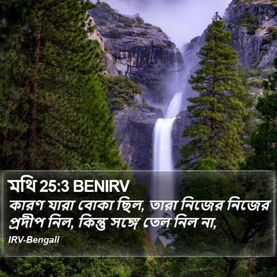 মথি 25:3 BENIRV Bible Verse Image