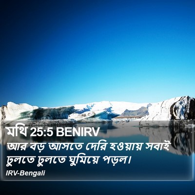 মথি 25:5 BENIRV Bible Verse Image