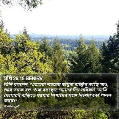 মথি 26:18 BENIRV Bible Verse Image