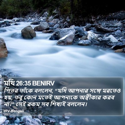 মথি 26:35 BENIRV Bible Verse Image