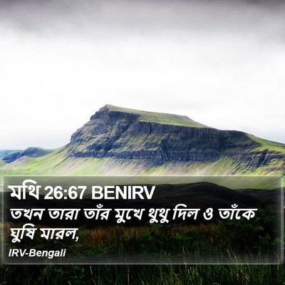মথি 26:67 BENIRV Bible Verse Image