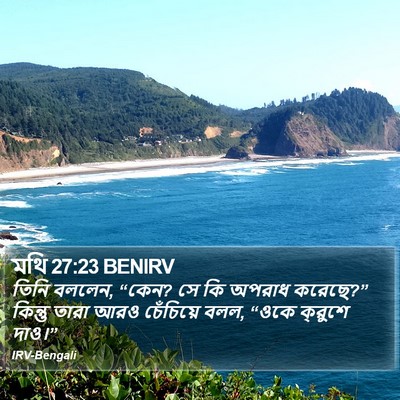 মথি 27:23 BENIRV Bible Verse Image