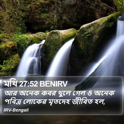 মথি 27:52 BENIRV Bible Verse Image