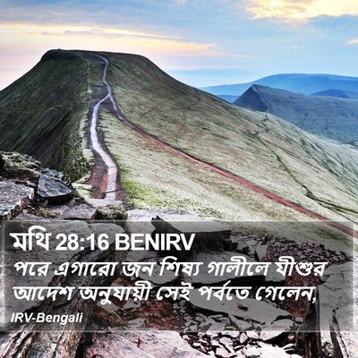 মথি 28:16 BENIRV Bible Verse Image