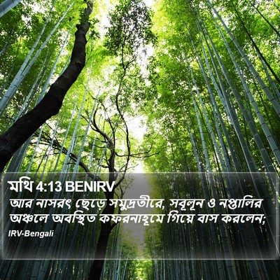 মথি 4:13 BENIRV Bible Verse Image