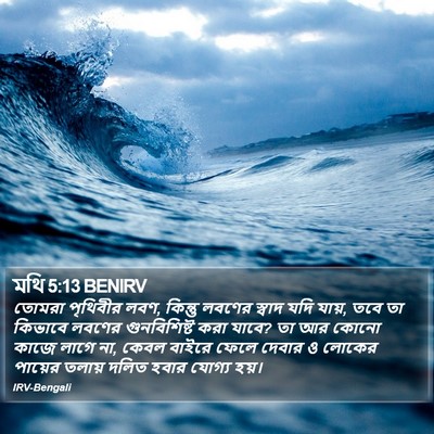 মথি 5:13 BENIRV Bible Verse Image