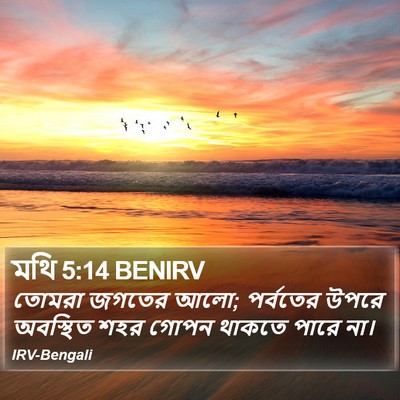 মথি 5:14 BENIRV Bible Verse Image