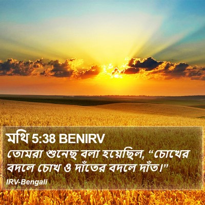মথি 5:38 BENIRV Bible Verse Image
